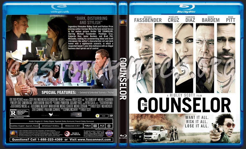 The Counselor dvd cover