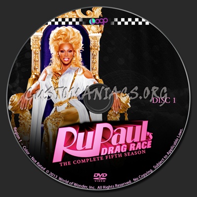 RuPaul's Drag Race - The Complete Fifth Season dvd label