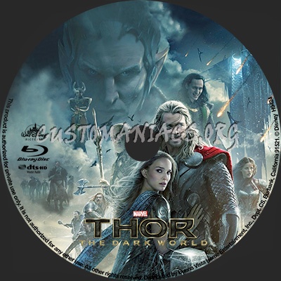 Thor:The Dark World blu-ray label