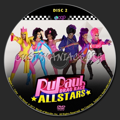 RuPaul's Drag Race - All Stars dvd label