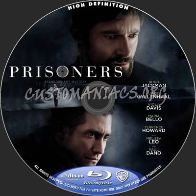 Prisoners blu-ray label