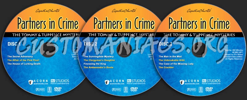 Partners in Crime: The Tommy & Tuppence Mysteries dvd label