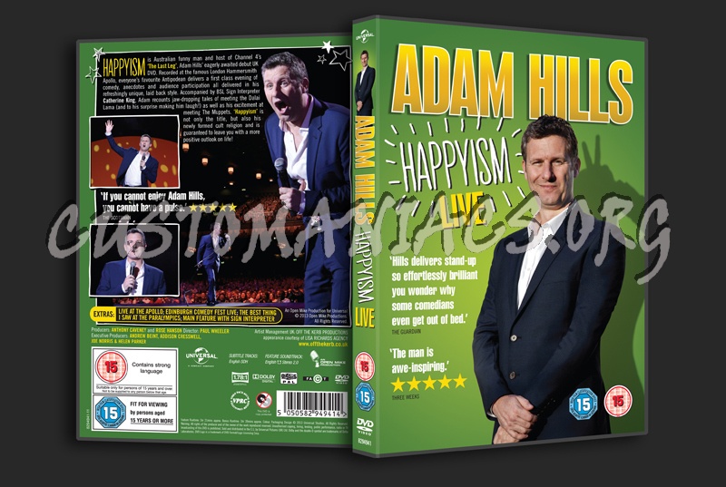 Adam Hills Happyism Live dvd cover