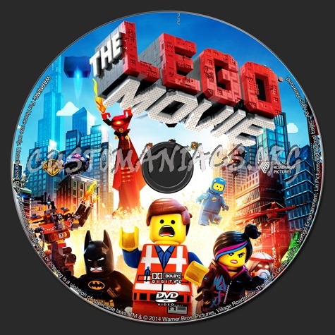 The Lego Movie (2014) dvd label