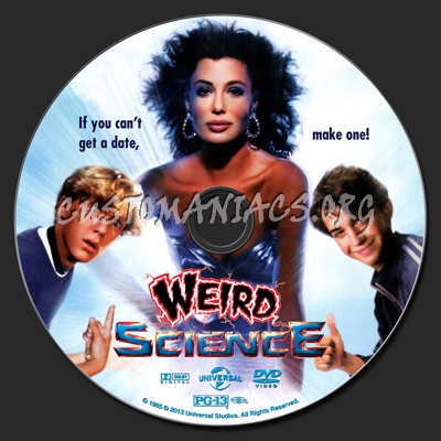 Weird Science (1985) dvd label