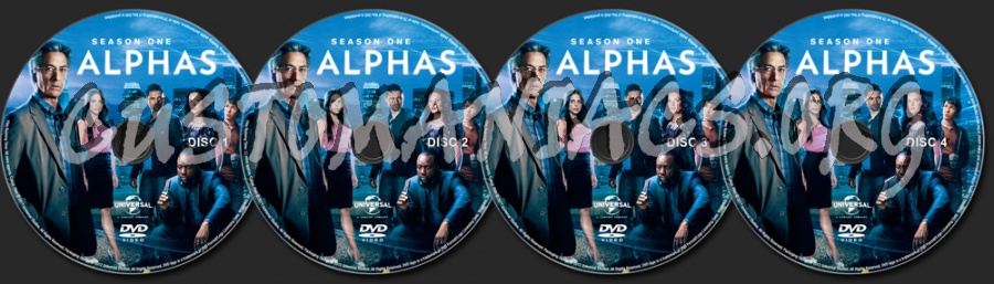 Alphas Season 1 dvd label