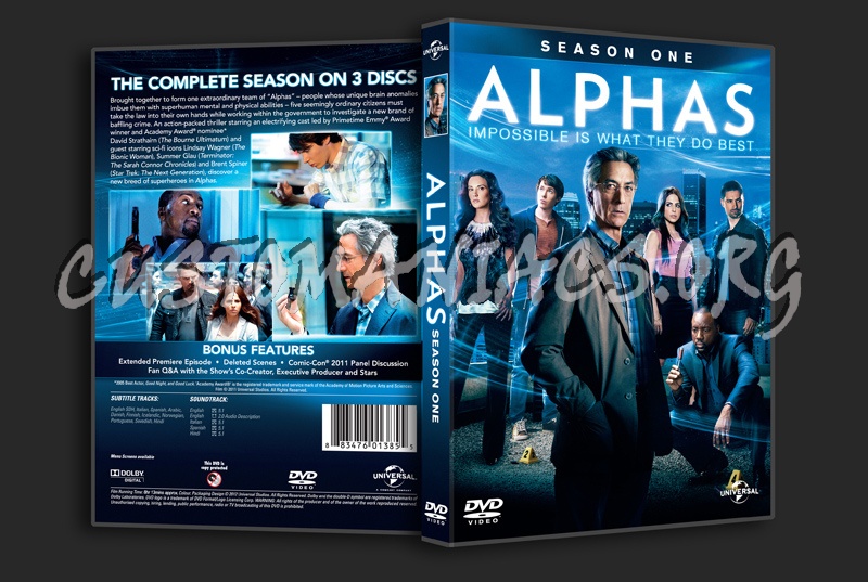 Alphas Season 1 dvd cover