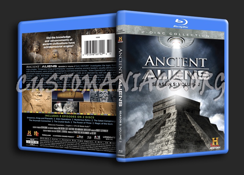 Ancient Aliens Season 5 Volume 2 blu-ray cover