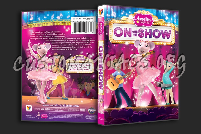 Angelina Ballerina: On With the Show dvd cover