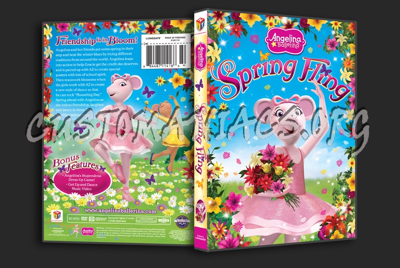 Angelina Ballerina: Spring Fling dvd cover