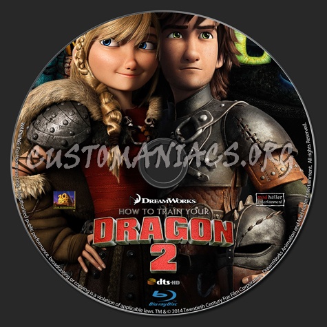 How To Train Your Dragon 2 (2014) blu-ray label