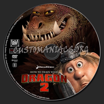 How to Train Your Dragon 2 dvd label