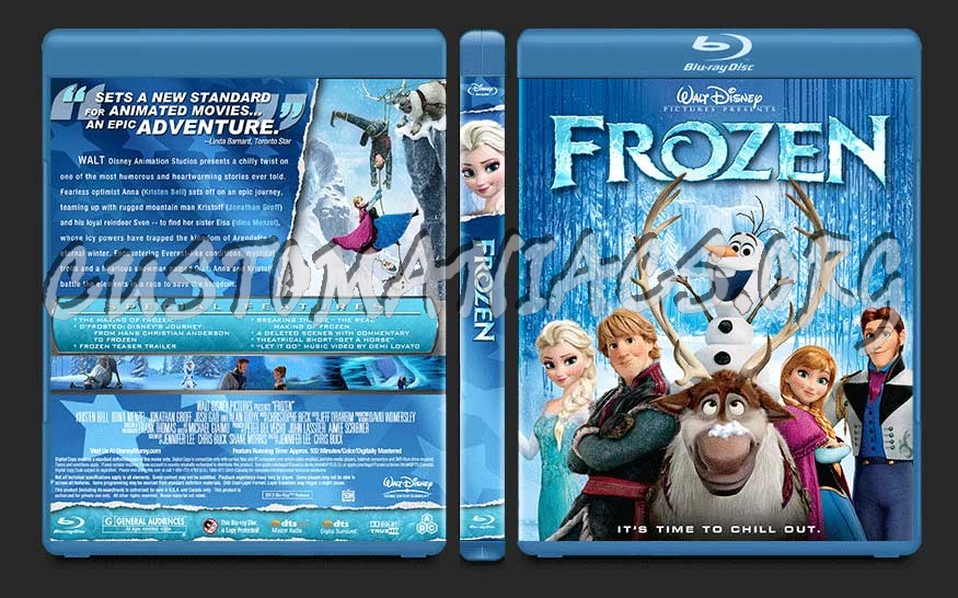 Frozen blu-ray cover