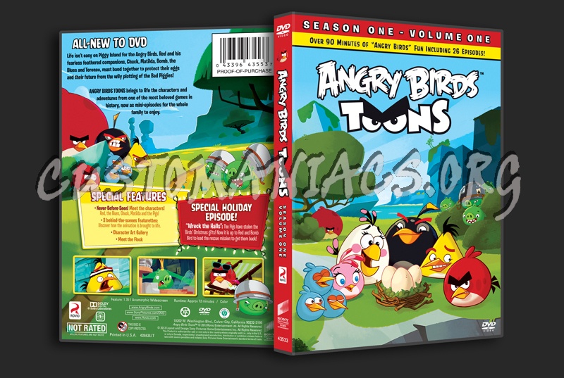 Angry Birds Toons Season 1 Volume 1 dvd cover