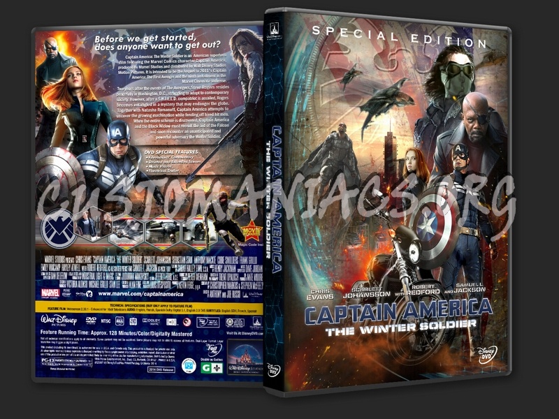 Captain America: The Winter Soldier (2014) dvd cover
