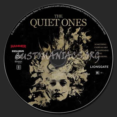The Quiet Ones dvd label