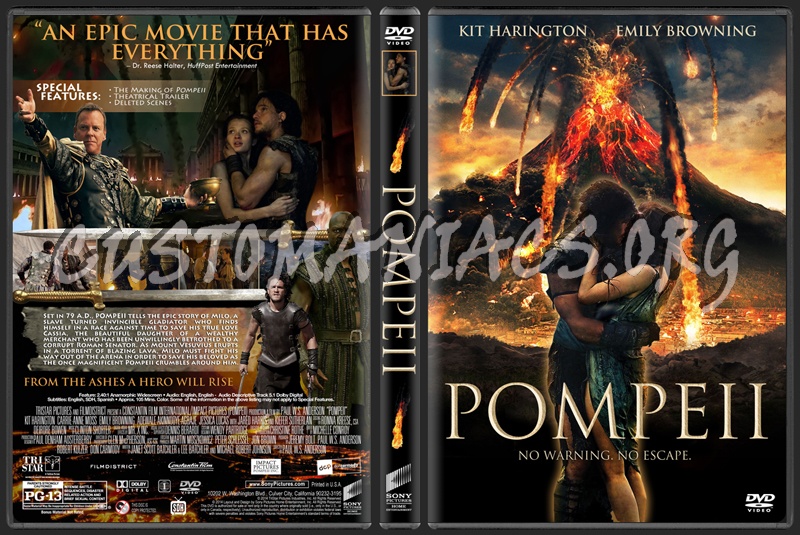 Pompeii (2014) dvd cover