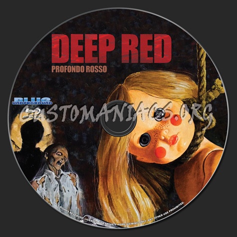 Deep Red aka Profondo Rosso blu-ray label