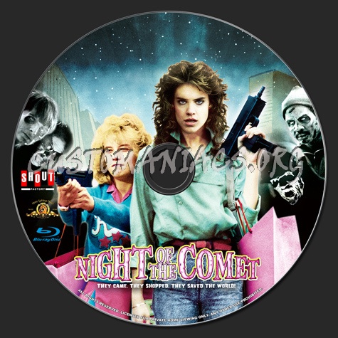 Night of the Comet blu-ray label