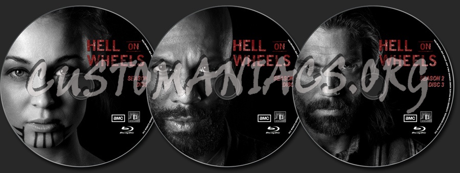 Hell On Wheels Season 2 blu-ray label