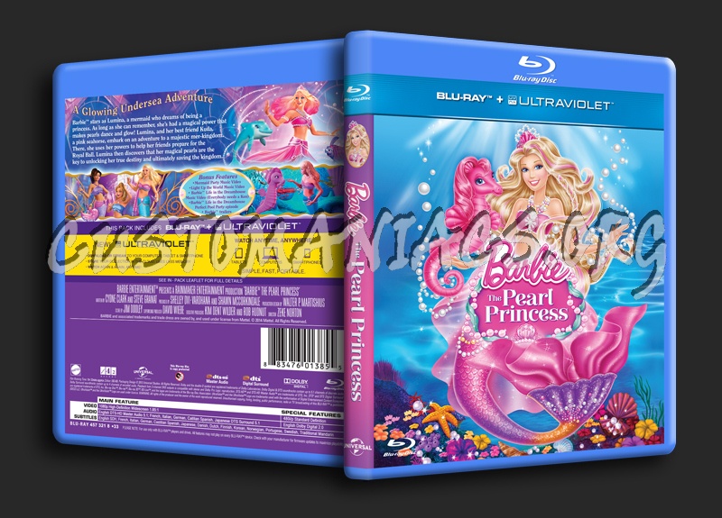 Barbie The Pearl Princess blu-ray cover