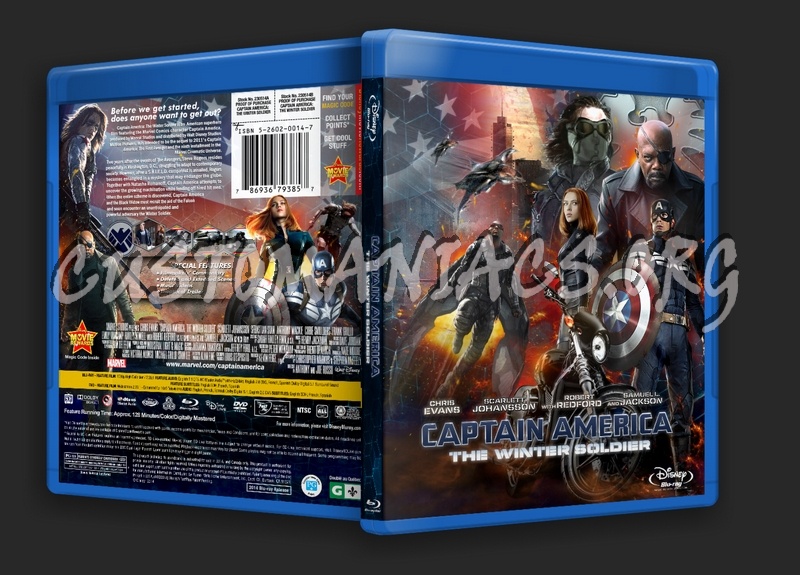 Captain America: The Winter Soldier (2014) blu-ray cover
