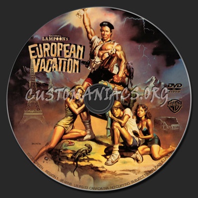 European Vacation dvd label