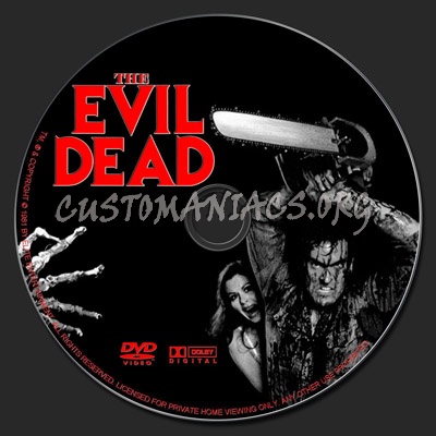 The Evil Dead dvd label