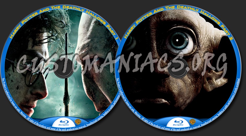 Harry Potter And The Deathly Hallows blu-ray label