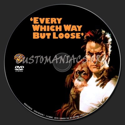 Every Which Way But Loose dvd label