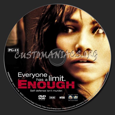 Enough dvd label