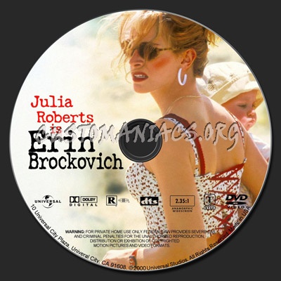 Erin Brockovich dvd label