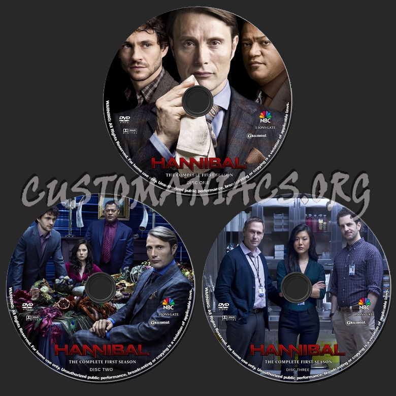 Hannibal - Season 1 dvd label