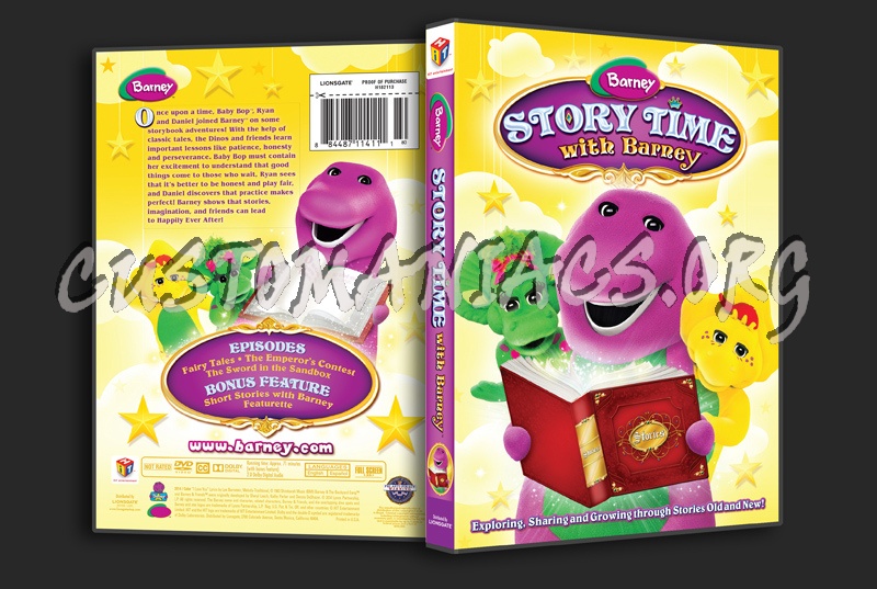 Barney Story Time With Barney dvd cover