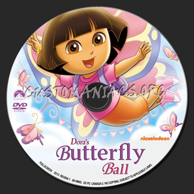 Dora's Buterfly Ball dvd label