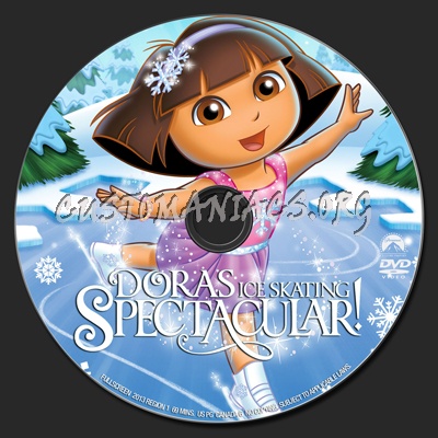 Dora's Ice Skating Spectacular dvd label