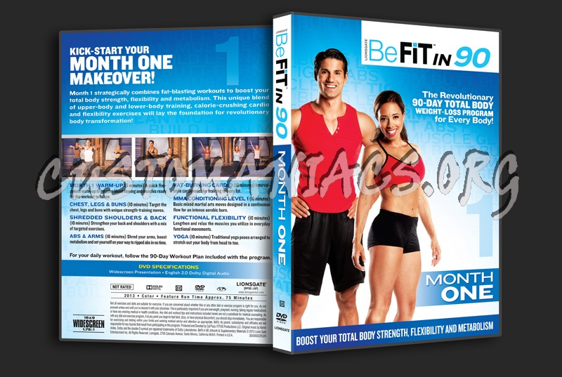 Be Fit in 90 Month One dvd cover