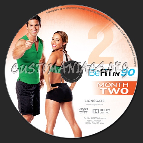 Be Fit in 90 Month Two dvd label