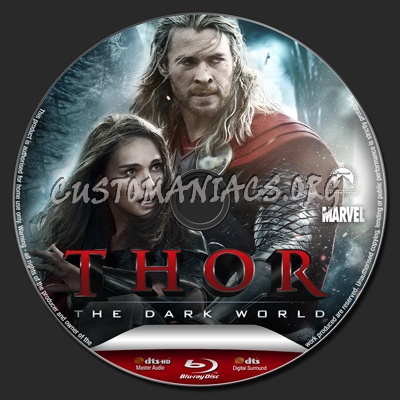 Thor the Dark World blu-ray label