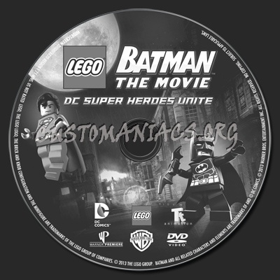 Lego: Batman The Movie: DC Superheroes Unite dvd label