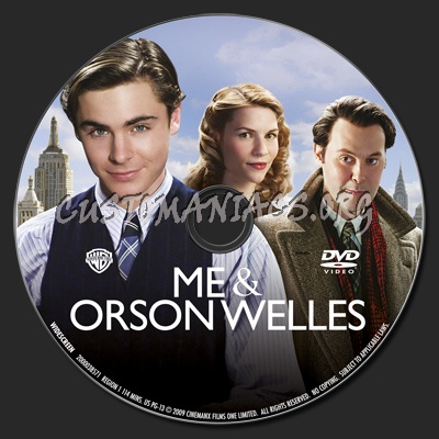 Me & Orson Welles dvd label