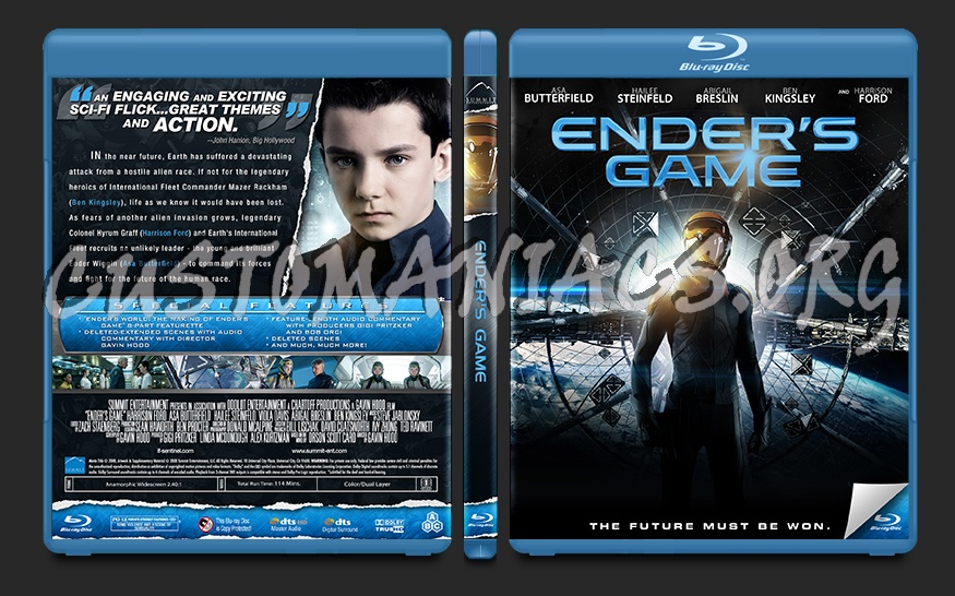 Ender's Game blu-ray cover