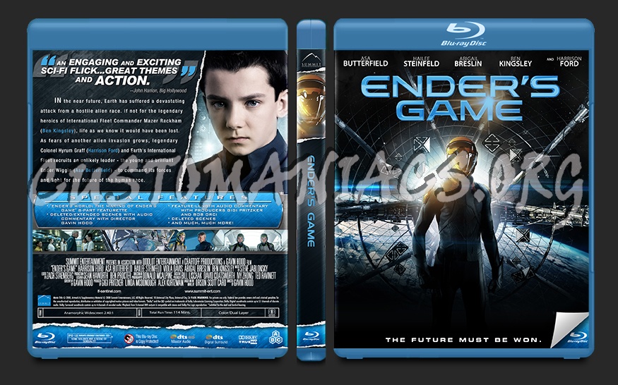 Ender's Game blu-ray cover