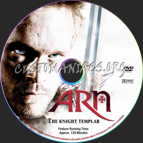 Arn:The Knight Templar dvd label