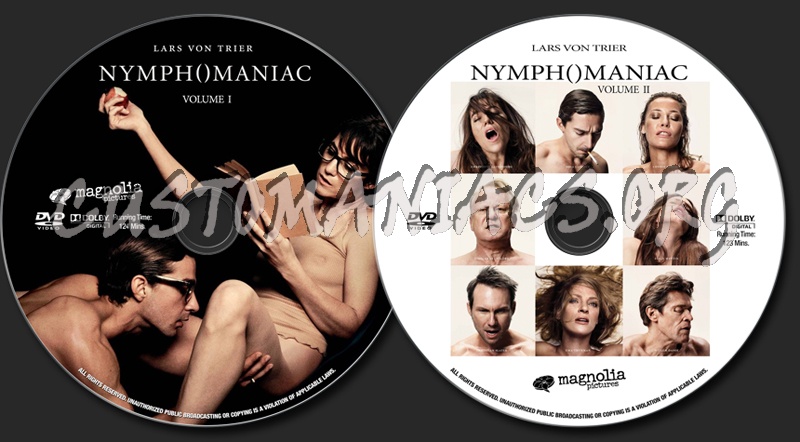 Nymphomaniac: Volume I & II dvd label