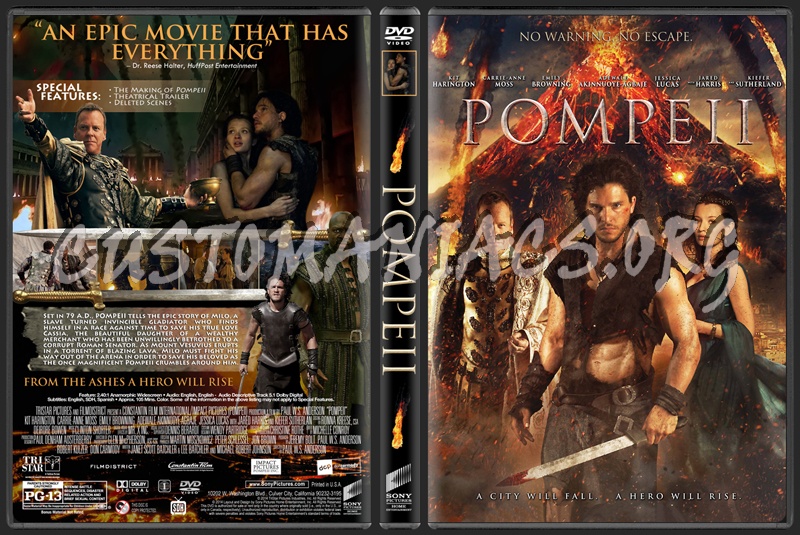 Pompeii (2014) dvd cover