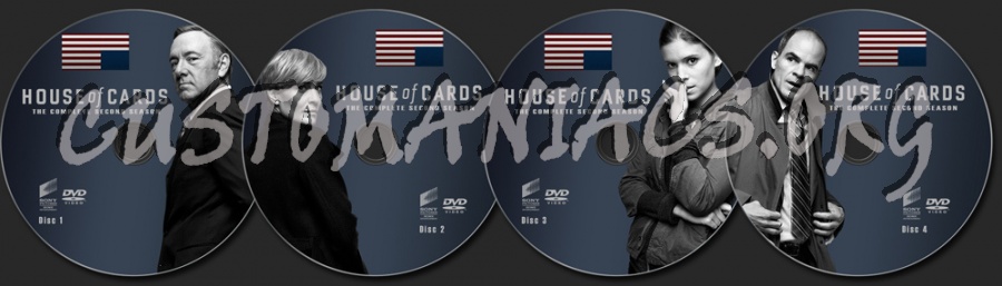 House of Cards Season 2 dvd label