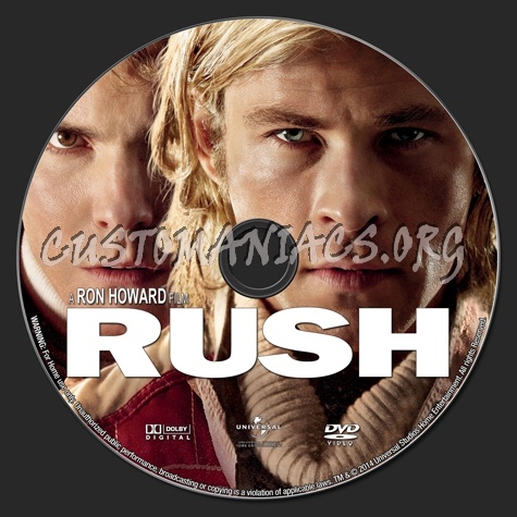 Rush (2014) dvd label