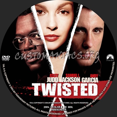 Twisted dvd label