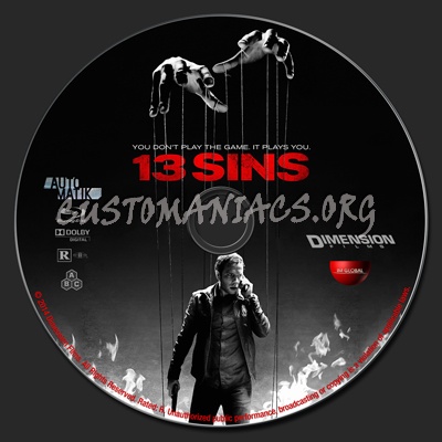13 Sins blu-ray label